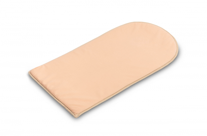 Baby nest, bumbac & catifea, bej/alb (Picnic Peach) [4]
