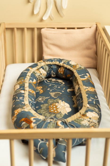 Baby nest, bumbac & catifea (Marocco Beige) [5]