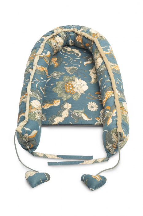 Baby nest, bumbac & catifea (Marocco Beige) [2]