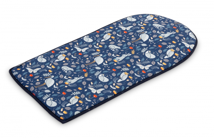 Baby nest din 100% bumbac waffle, albastru/gri [3]