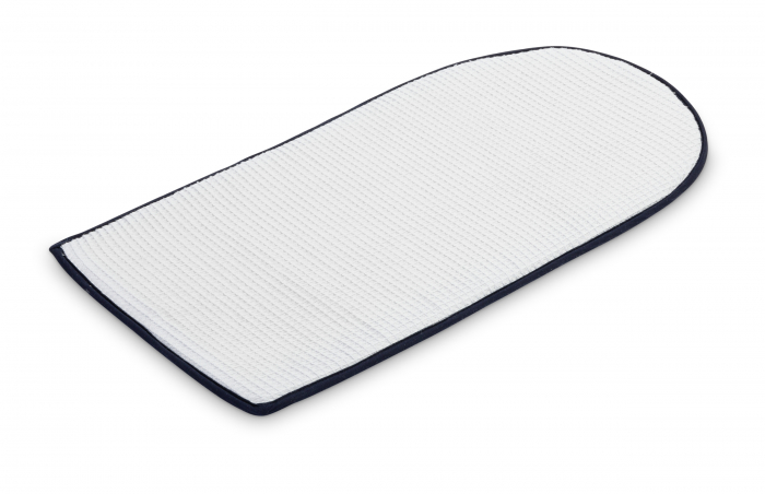 Baby nest din 100% bumbac waffle, albastru/gri [4]