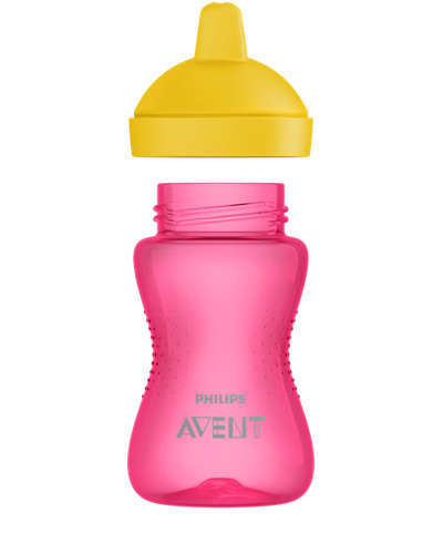 Cana cu tetina de formare dura 18+ Philips Avent Roz [3]