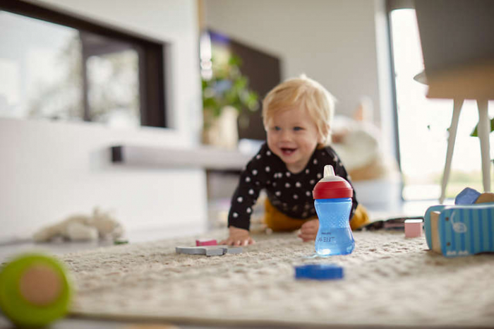 Cana cu tetina moale 9+ Philips Avent Albastru [5]