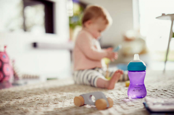 Cana cu tetina moale 9+ Philips Avent Mov [6]
