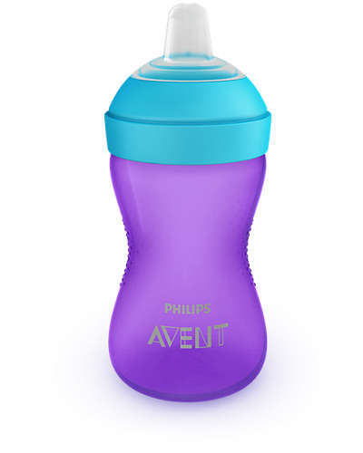 Cana cu tetina moale 9+ Philips Avent Mov [1]