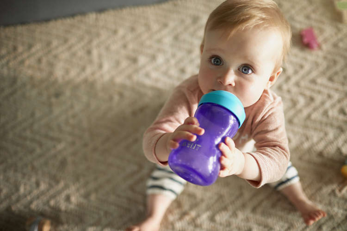 Cana cu tetina moale 9+ Philips Avent Mov [4]