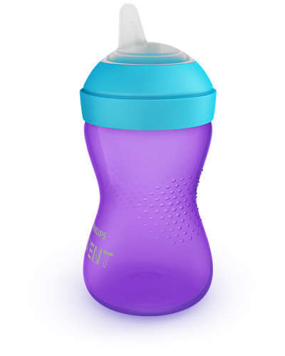 Cana cu tetina moale 9+ Philips Avent Mov [2]