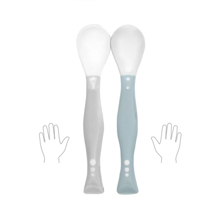 Set 2 lingurite flexibile 6+ (gri-bleu) [3]