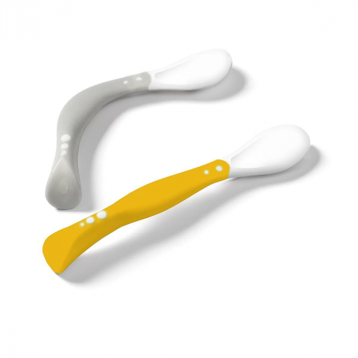 Set 2 lingurite flexibile 6+ (gri-galben) [2]