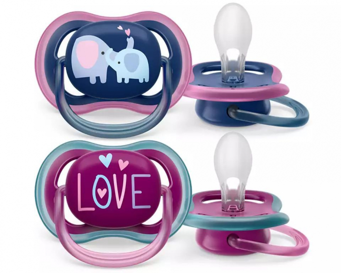 Set 2x suzete PHILIPS AVENT Ultra Air 18+ (Roz/Albastru) [1]