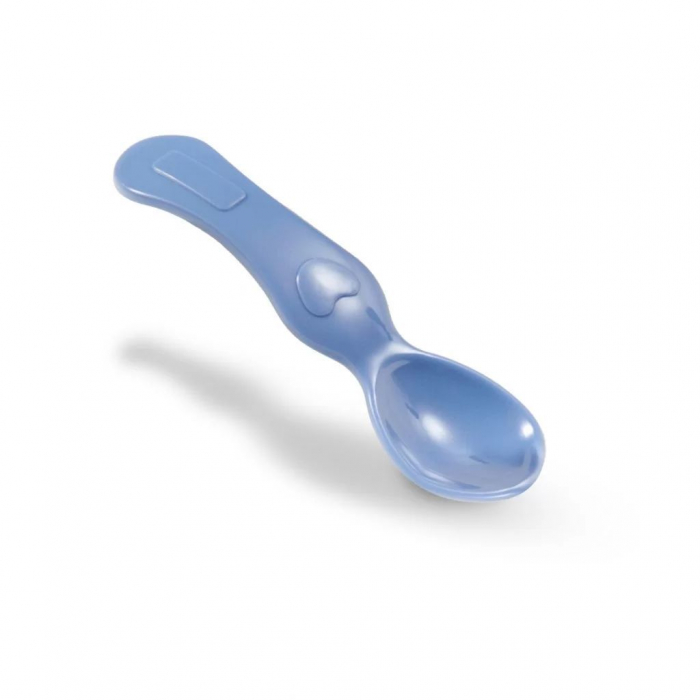 Set castron cu ventuza si lingurita 6+ (albastru) [3]
