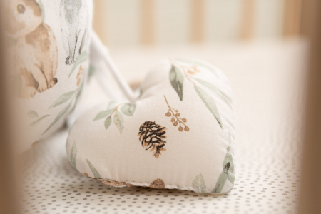 Baby nest, 100% bumbac waffle, alb/verde [6]