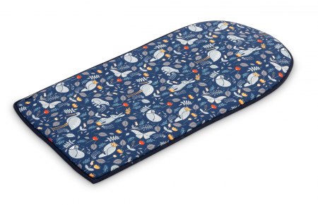 Baby nest din 100% bumbac waffle, albastru/gri [2]