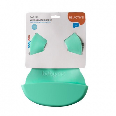 Baveta ajustabila din silicon 6+ (menta) [1]