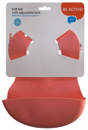 Baveta ajustabila din silicon 6+ (roz) [1]