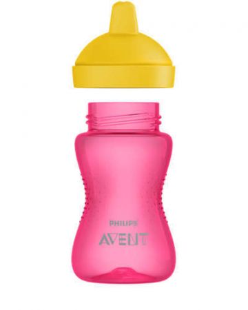 Cana cu tetina de formare dura 18+ Philips Avent Roz [2]