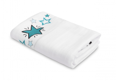 Covoras foto muselina 120 x 120 (Alb) [2]