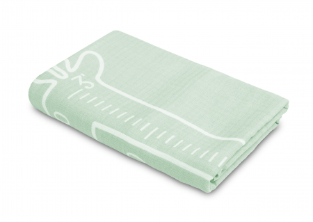 Covoras foto muselina 120 x 120 (Verde) [2]