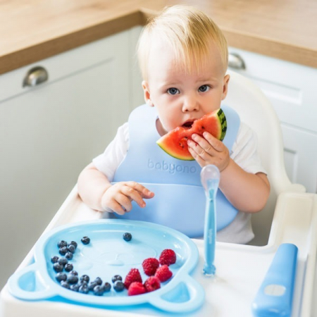 Lingurita din silicon cu ventuza de fixare si carcasa protectie 6+ [5]