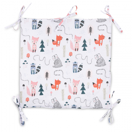 Organizator patut cu buzunare, bumbac waffle (ROZ) [2]