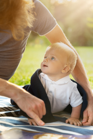 Paturica impletita 100% bumbac (BLEU) [5]