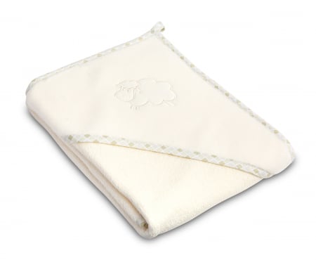 Prosoape - Prosop baie cu gluga Sensillo (bej/oita)