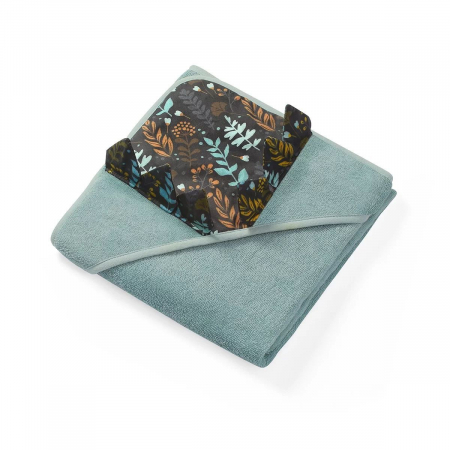 Prosoape - Prosop cu gluga si urechi, Babyono 100x100 cm (verde)