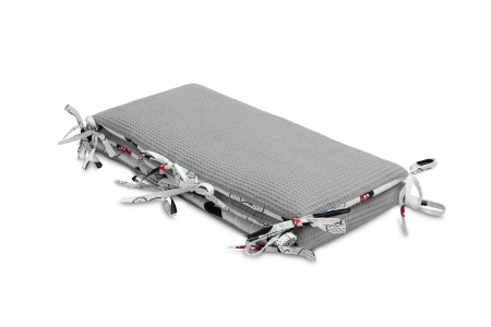 Protectie laterala patut Minnie Mouse, Bumbac Waffle Oeko-Tex 180 x 30 cm (gri) [1]