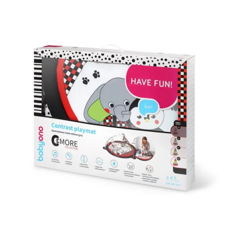 Saltea covoras interactiva si educationala (alb/negru/rosu) [2]