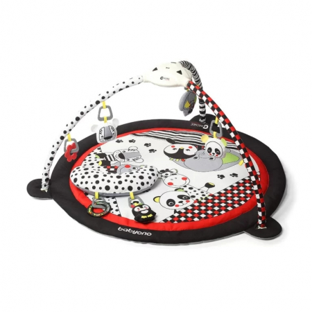 Saltele interactive - Saltea covoras interactiva si educationala (alb/negru/rosu)