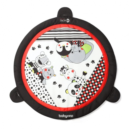 Saltea covoras interactiva si educationala (alb/negru/rosu) [1]