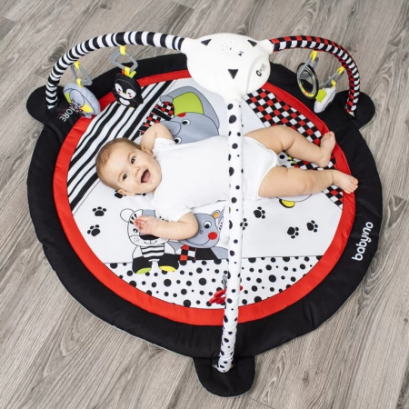 Saltea covoras interactiva si educationala (alb/negru/rosu) [5]