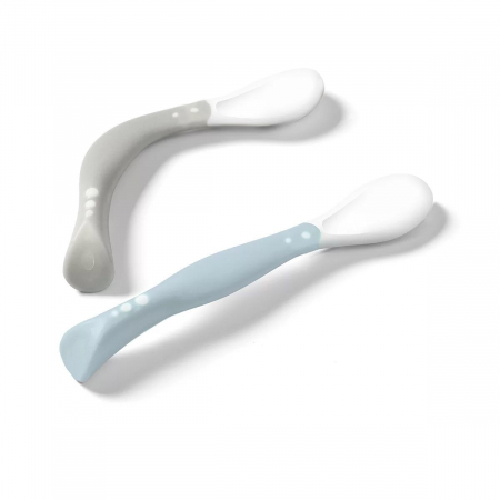 Set 2 lingurite flexibile 6+ (gri-bleu) [1]