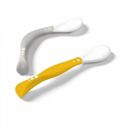 Set 2 lingurite flexibile 6+ (gri-galben) [1]