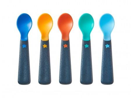 Castronele și tacâmuri - Set 5 lingurite ergonomice 6+ Tommee Tippee Multicolor