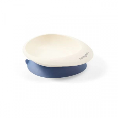 Set castron cu ventuza si lingurita 6+ (albastru) [1]