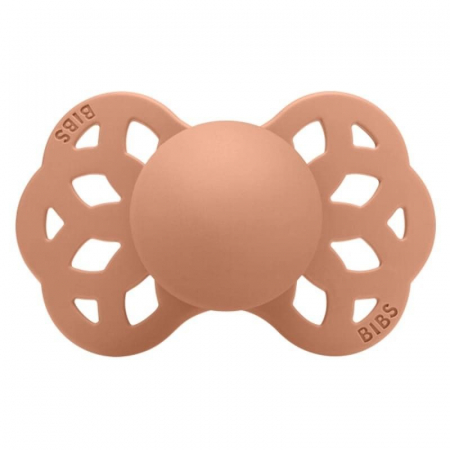 Suzete și accesorii - Suzeta BIBS Infinity 6+, Peach (marime M)