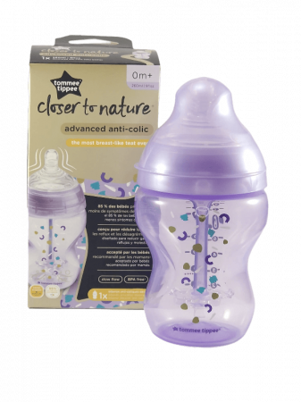 Hrănire - Biberon 0+ Tommee Tippee Closer to Nature Advanced Anti-Colic Mov