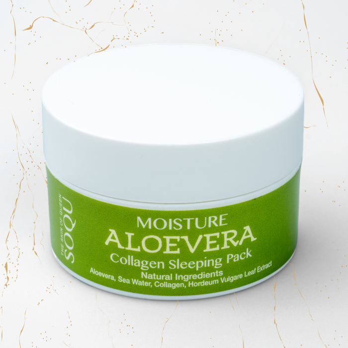 Crema de noapte hidratanta SOQU Moisture Aloe Vera Collagen Sleeping pack, 70 g [2]