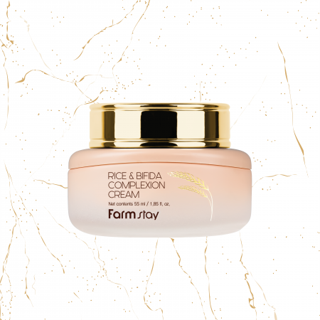 Creme coreene - Crema de fata antirid Farmstay Rice & Bifida Complexion, 55 ml