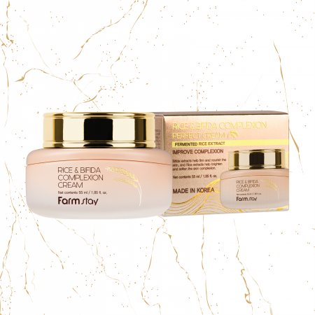 Crema de fata antirid Farmstay Rice & Bifida Complexion, 55 ml [1]