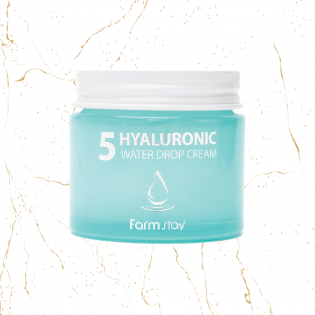 Creme coreene - Crema de fata cu acid hialuronic Farmstay Hyaluronic 5 Water Drop, 80ml