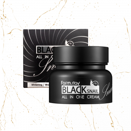 Crema de fata cu extract de melc negru Farmstay Black Snail All-In One, 100ml [1]