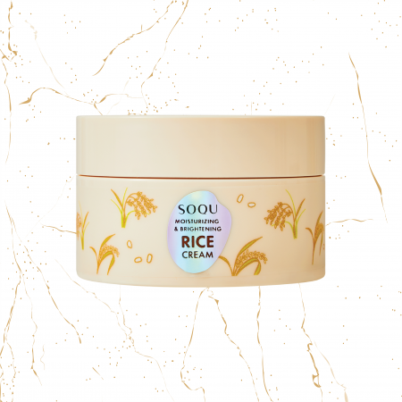 Creme coreene - Crema de fata hidratanta cu orez SOQU Moisturing & Brightening, 70g