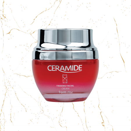 Creme coreene - Crema de fata pentru fermitate Farmstay Ceramide Firming, 50 ml