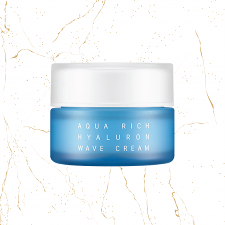 Creme coreene - Crema de hidratare cu acid hialuronic Ottie Aqua Rich Hyaluron Wave, 60 ml