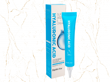 Crema de ochi cu acid hialuronic Farmstay Hyaluronic Acid Super Aqua, 45ml