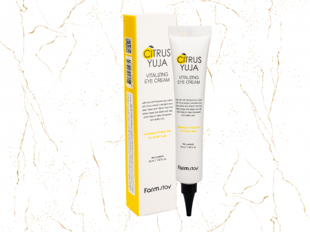 Produse de fata coreene - Crema de ochi cu citrice Yuja Farmstay Citrus Yuja Vitalizing, 45ml