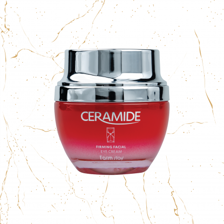Creme de ochi coreene - Crema de ochi pentru fermitate Farmstay Ceramide Firming, 50 ml