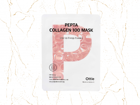 Masti coreene & Patch-uri ochi coreene - Masca de fata cu colagen Ottie Pepta Collagen 100, 25ml